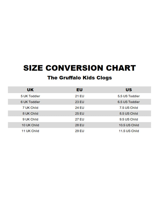 Gruffalo & Friends Character Face Unisex Kids Brown Clogs