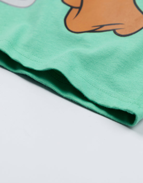 Looney Tunes Taz Boys Green Short Sleeved T-Shirt