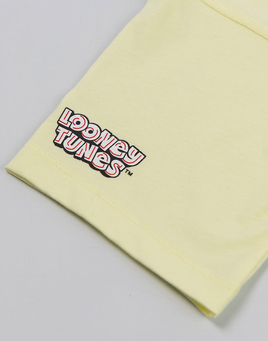 Looney Tunes Tweety Girls Yellow Short Sleeved T-Shirt