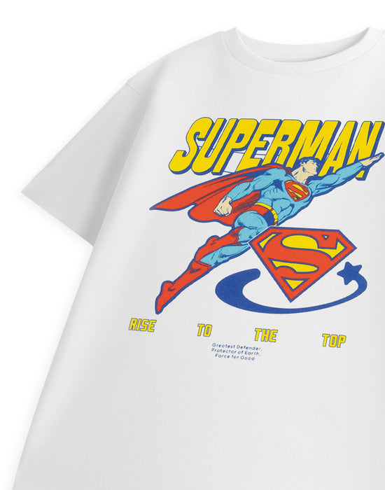 DC Comics Rise To The Top Boys White Short Sleeved T-Shirt