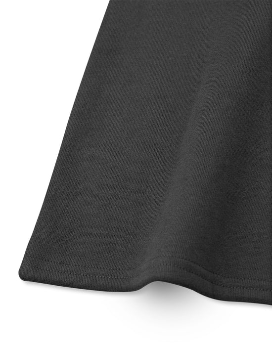 Wicked Flower Sweat Dress Girls Black Sweatshirt Dress