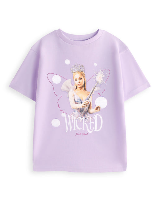 Wicked Butterfly Girls Purple Short Sleeved T-Shirt