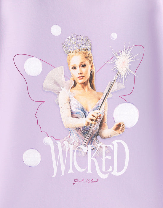 Wicked Butterfly Girls Purple Short Sleeved T-Shirt