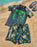 Minecraft Oversized Character Boys Green 2 Piece Swim Set
