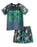 Minecraft Oversized Character Boys Green 2 Piece Swim Set