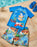 Sonic The Hedgehog Gamer Boys Blue 2 Piece Swim Set