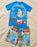 Sonic The Hedgehog Gamer Boys Blue 2 Piece Swim Set