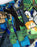 Minecraft Oversized Character Boys Green Swim Shorts