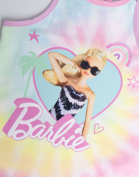 Barbie Barbie Doll Girls Pink 1 Piece Swimming Costume