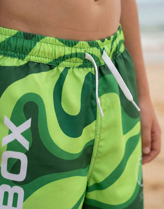 Xbox Logo Boys Green Swim Shorts