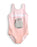 Pusheen Bubble Font Girls Pink 1 Piece Swimming Costume