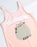 Pusheen Bubble Font Girls Pink 1 Piece Swimming Costume