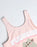 Pusheen Bubble Font Girls Pink 1 Piece Swimming Costume