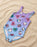 Monster High Gradient Sticker Girls Lilac 1 Piece Swimming Costume