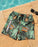 Minecraft Grafitti All Over Print Boys Green Swim Shorts