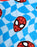 Spiderman Character Head Boys Blue Poncho Towel