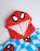 Spiderman Character Head Boys Blue Poncho Towel
