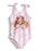 Paw Patrol Skye Flowers Girls Pink And White 1 Piece Swimming Costume