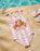 Paw Patrol Skye Flowers Girls Pink And White 1 Piece Swimming Costume