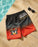 Sonic The Hedgehog Shadow Boys Black And Red Swim Shorts