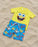 Spongebob Squarepants Character Face Boys Yellow & Blue 2 Piece Swim Set
