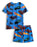 Hot Wheels Model Cars Boys Blue 2 Piece Swim Set