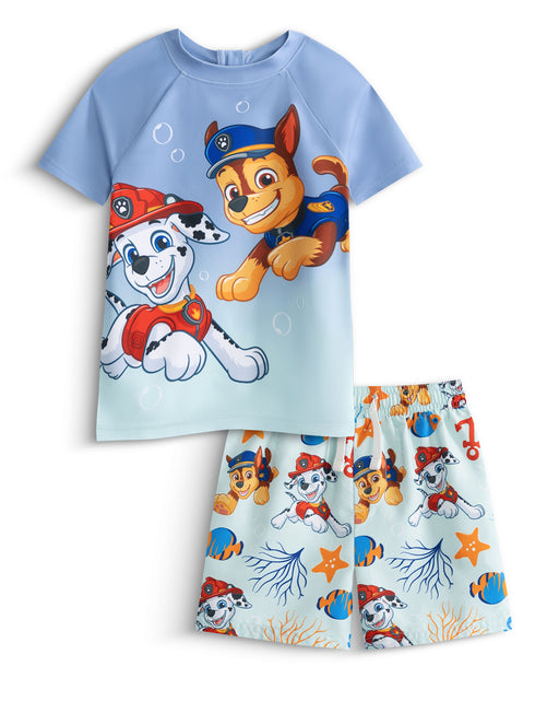 Paw Patrol Underwater Pups Boys Blue 2 Piece Swim Set