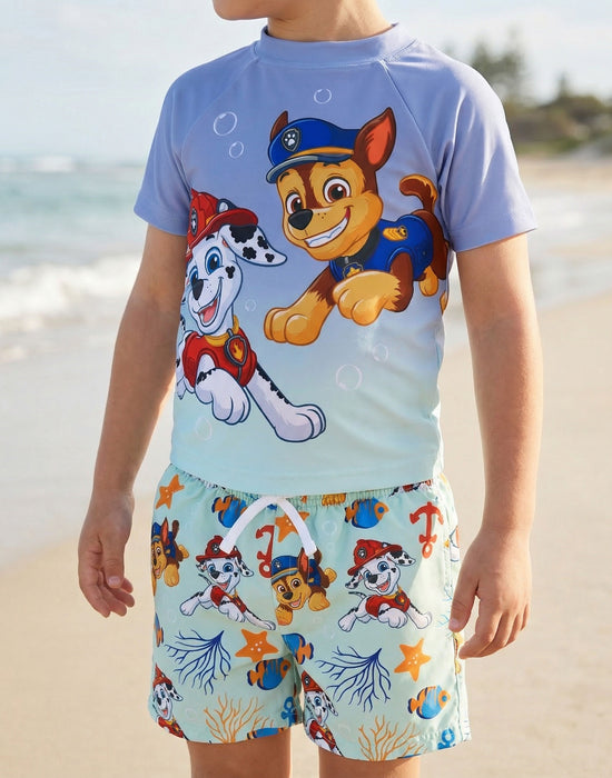 Paw Patrol Underwater Pups Boys Blue 2 Piece Swim Set