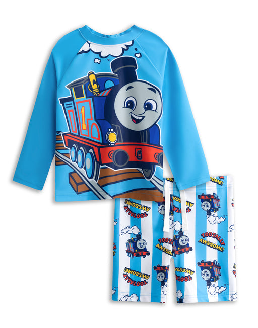 Thomas And Friends Tootally Awesome Boys Blue 2 Piece Swim Set