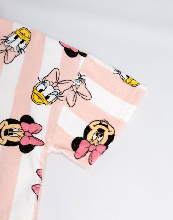 Disney Minnie And Daisy Girls Pink Poncho Towel