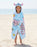 Lilo & Stitch Tie Dye Girls Blue Poncho Towel