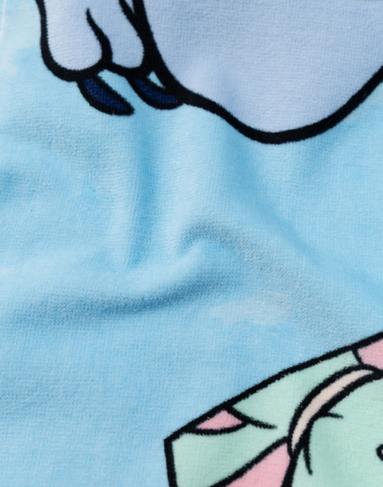 Lilo & Stitch Tie Dye Girls Blue Poncho Towel