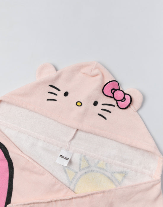 Hello Kitty & Friends Sunshine Girls Pink Poncho Towel