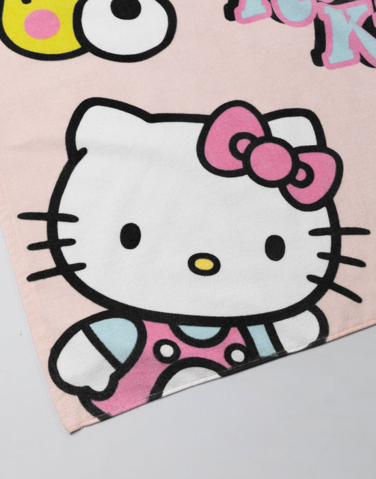 Hello Kitty & Friends Sunshine Girls Pink Poncho Towel