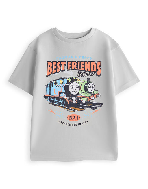 Thomas and Friends Best Friends Boys Grey Short Sleeved T-Shirt