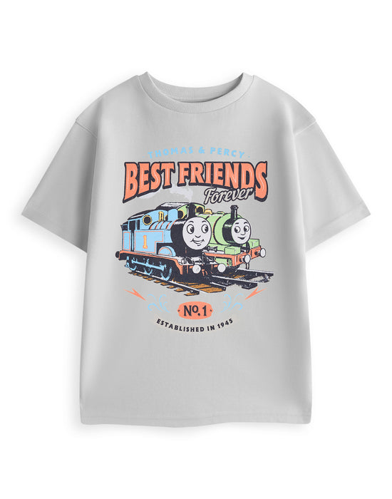 Thomas and Friends Best Friends Boys Grey Short Sleeved T-Shirt