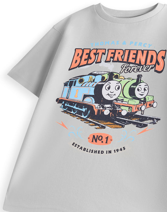 Thomas and Friends Best Friends Boys Grey Short Sleeved T-Shirt