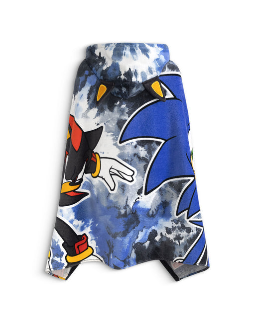 Sonic the Hedgehog Shadow Boys Black Poncho Towel