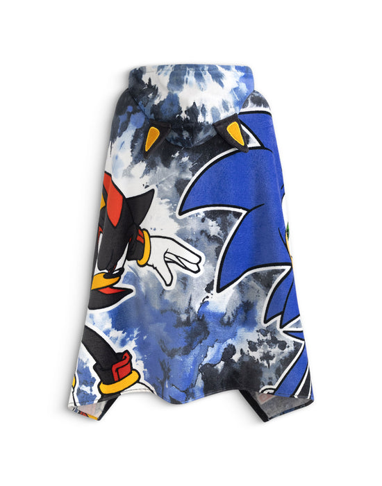 Sonic the Hedgehog Shadow Boys Black Poncho Towel