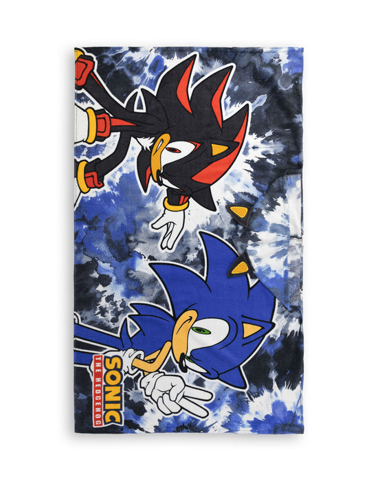 Sonic the Hedgehog Shadow Boys Black Poncho Towel