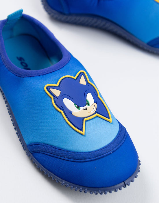 Sonic The Hedgehog Character Boys Blue Aqua Shoes