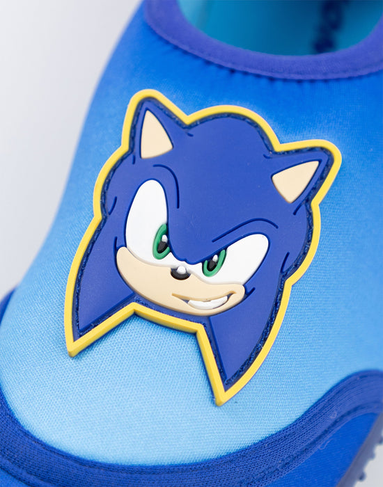 Sonic The Hedgehog Character Boys Blue Aqua Shoes