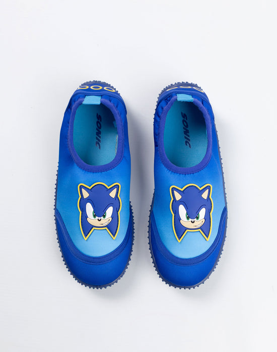 Sonic The Hedgehog Character Boys Blue Aqua Shoes