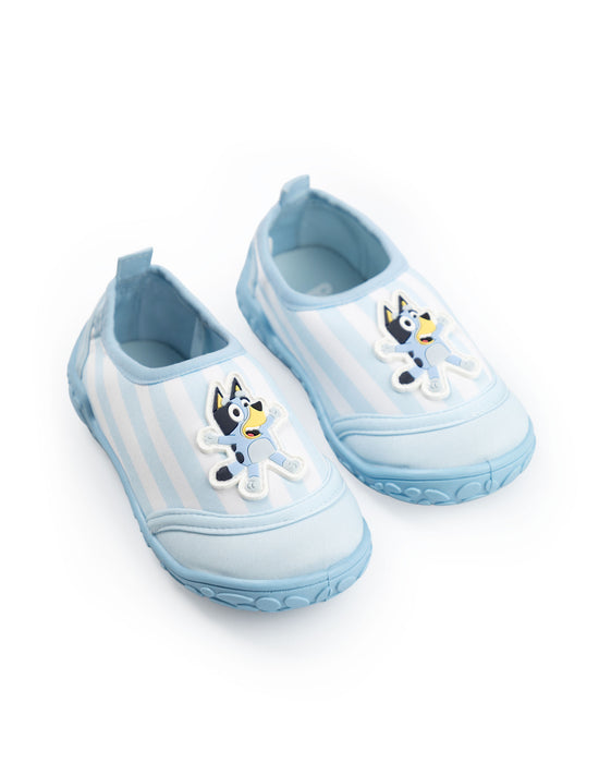 Bluey Stripy Unisex Kids Blue Aqua Shoes