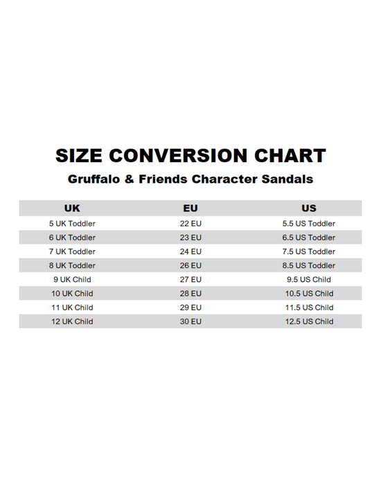 Gruffalo & Friends Multi Character Unisex Kids Beige Sandals