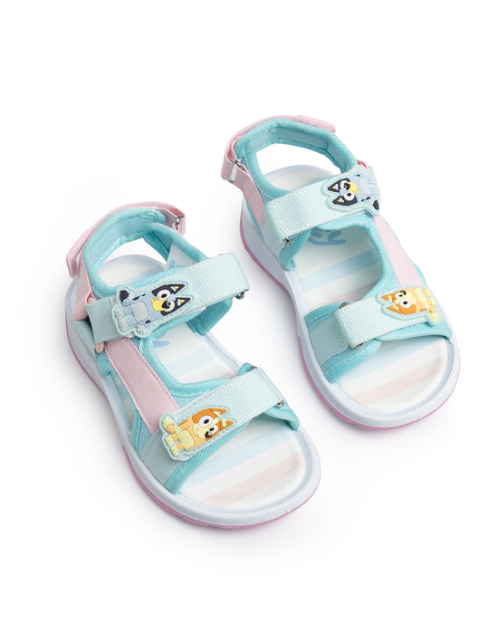 Bluey Bingo & Bluey Girls Pink Sandals