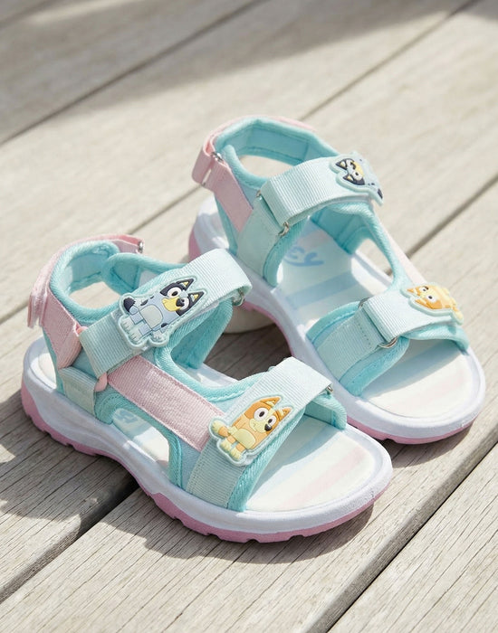 Bluey Bingo & Bluey Girls Pink Sandals