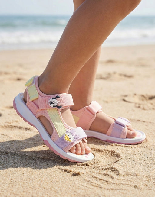 Disney Minnie Mouse & Daisy Girls Pink Sandals