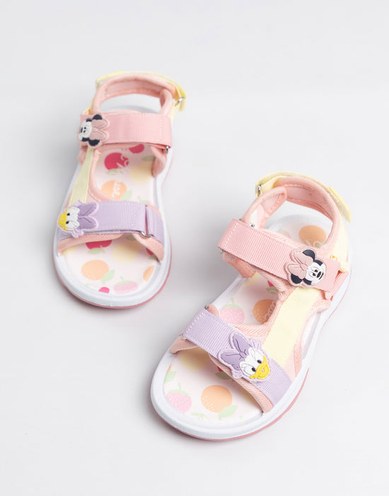 Disney Minnie Mouse & Daisy Girls Pink Sandals