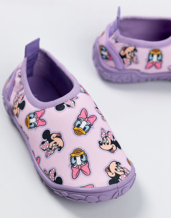 Disney Minnie Mouse & Daisy Girls Purple Aqua Shoes